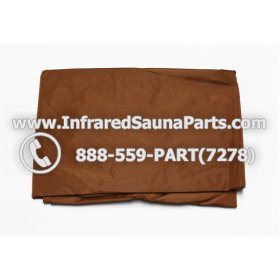 RAIN COVERS - RAIN COVER FOR 4 PERSON INFRARED SAUNA IN BROWN FINISH 1