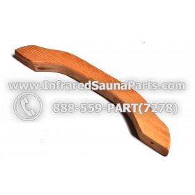 WOOD HANDLES + TOWEL HANDLES - HEMLOCK WOOD DOOR HANDLE ( 9" x 1.75" ) 4