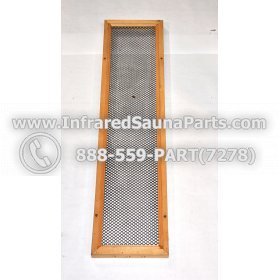 WOOD HEATER COVERS - HEMLOCK WOOD STYLE 2 HEATER COVER IN BLACK 1