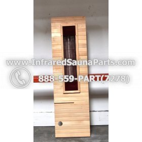 WOOD BENCHS + HEATERS - HEMLOCK WOOD BENCH + HEATER + RED COVER ( 56" x 16" ) 1