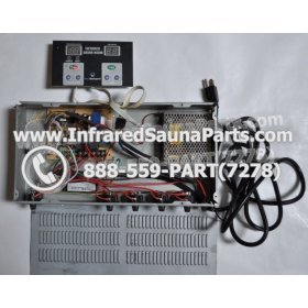 COMPLETE CONTROL POWER BOX WITH CONTROL PANEL - COMPLETE CONTROL POWER BOX SUNMATE INFRARED SAUNA STYLE 2 WITH ONE CONTROL PANEL 12