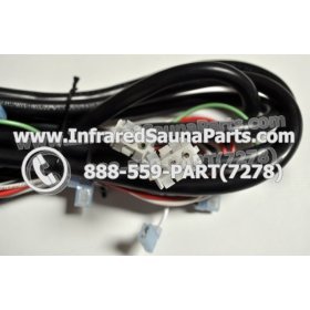 COMPLETE CONTROL POWER BOX WITH CONTROL PANEL - COMPLETE CONTROL POWER BOX NIRVANA SAUNAS 110V  220V SN20051124185 WITH CIRCUIT BOARD SN 20051124279 AND FACEPLATE AND REMOTE CONTROL WITH WIRING 8