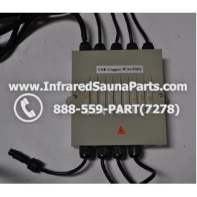 COMPLETE CONTROL POWER BOX 110V / 120V - COMPLETE CONTROL POWER BOX 110V  120V HEATWAVE INFRARED SAUNA WITH 8 HEATER PLUGS v2 1
