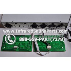 COMPLETE CONTROL POWER BOX WITH CONTROL PANEL - COMPLETE CONTROL POWER BOX LUX INFRARED SAUNA STYLE 1 WITH TWO CONTROL PANELS 3