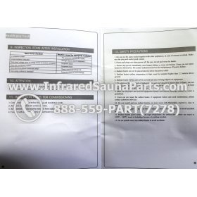 J INFRARED HEATERS 220V / 240V - J RADIANT INFRARED SAUNA CERAMIC HEATER JH-NR18-15B 1800 WATTS 220V /240V 8