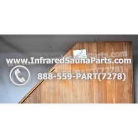 WOOD SAUNA FLOORS - HEMLOCK WOOD CORNER SAUNA FLOOR ( 59.5" x 59" ) 2