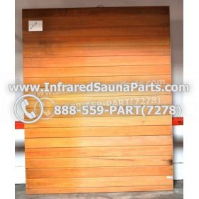 WOOD SAUNA WALLS - HEMLOCK WOOD SAUNA PANEL ( 72.5" x 58" ) 1
