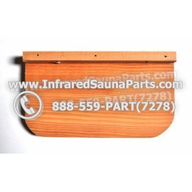 WOOD SHELVES + CUP HOLDERS - HEMLOCK WOOD CUP HOLDER STYLE 9 4