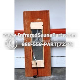 WOOD BENCHS + HEATERS - HEMLOCK WOOD BENCH + HEATHER + BLACK COVER ( 40" x 15.8" ) 4