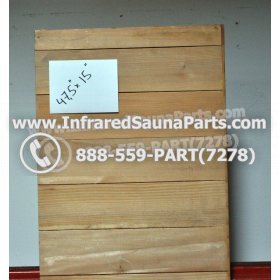 WOOD BENCHS + HEATERS - HEMLOCK WOOD BENCH ( 47.5" x 15" ) L 3