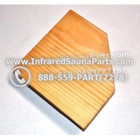 WOOD SHELVES + CUP HOLDERS - HEMLOCK WOOD CUP HOLDER STYLE 6 1