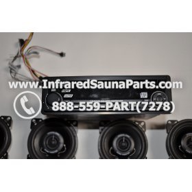 COMPLETE STEREO + SPEAKERS + COVERS - COMPLETE STEREO SYSTEM CM-4021R WITH 4 SPEAKERS 4