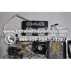 COMPLETE CONTROL POWER BOX WITH CONTROL PANEL - COMPLETE CONTROL POWER BOX GAIA INFRARED SAUNA STYLE 1 WITH ONE CONTROL PANEL 17