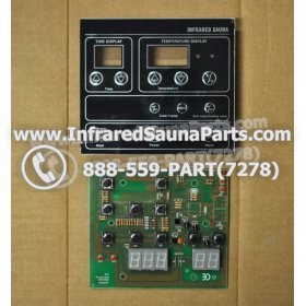 CIRCUIT BOARDS WITH  FACE PLATES - CIRCUIT BOARD WITH FACE PLATE SRZHX001 - (10 BUTTONS) MASTERSAUNA 1