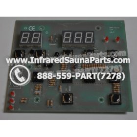 CIRCUIT BOARDS / TOUCH PADS - CIRCUIT BOARD  TOUCHPAD WASAUNA INFRARED SAUNA YX32764-3 (8 BUTTONS) 1