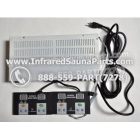 COMPLETE CONTROL POWER BOX WITH CONTROL PANEL - COMPLETE CONTROL POWER BOX GAIA INFRARED SAUNA STYLE 1 WITH TWO CONTROL PANELS 1