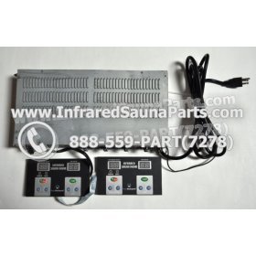 COMPLETE CONTROL POWER BOX WITH CONTROL PANEL - COMPLETE CONTROL POWER BOX GAIA INFRARED SAUNA STYLE 2 WITH TWO CONTROL PANELS 1