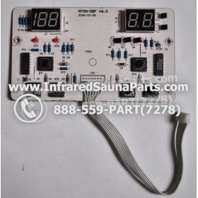 CIRCUIT BOARDS WITH  FACE PLATES - CIRCUIT BOARD WITH FACEPLATE SAUNA SUPPLY WORLD INFRARED SAUNA NYSN-DBF V6.0 WITH WIRE 4