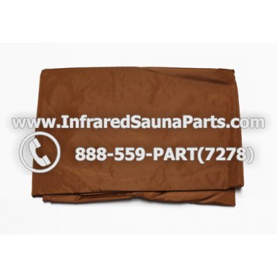 RAIN COVERS - RAIN COVER FOR 6 PERSON INFRARED SAUNA IN BROWN FINISH 1