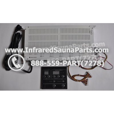 COMPLETE CONTROL POWER BOX WITH CONTROL PANEL - COMPLETE CONTROL POWER BOX CAL SAUNA INFRARED SAUNA STYLE 4 WITH ONE CONTROL PANEL 1