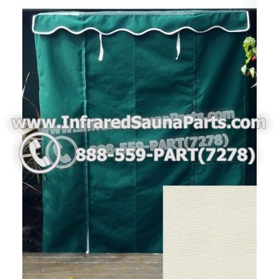 Blanco/White - RAIN COVER FOR 1 PERSON INFRARED SAUNA IN  WHITE FINISH 1