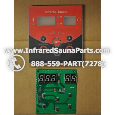CIRCUIT BOARDS WITH  FACE PLATES - CIRCUIT BOARD WITH FACE PLATE LONGEVITY INFRARED SAUNA 06S085 1